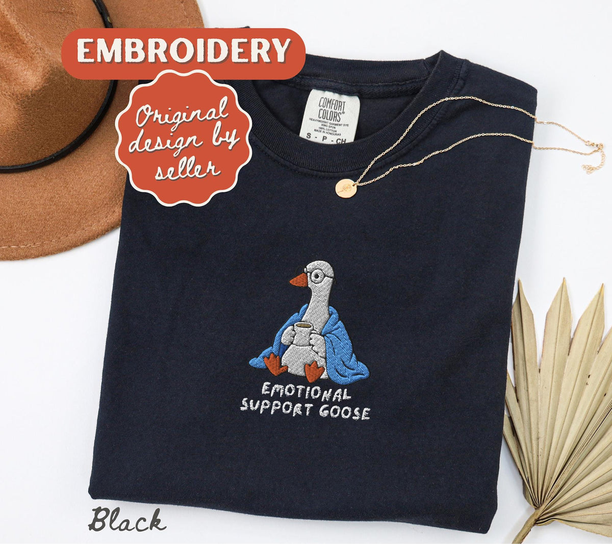 Emotional Support Goose Shirt, Silly Goose Therapist Top, Funny Mental Health Tee, School Counselor Gift