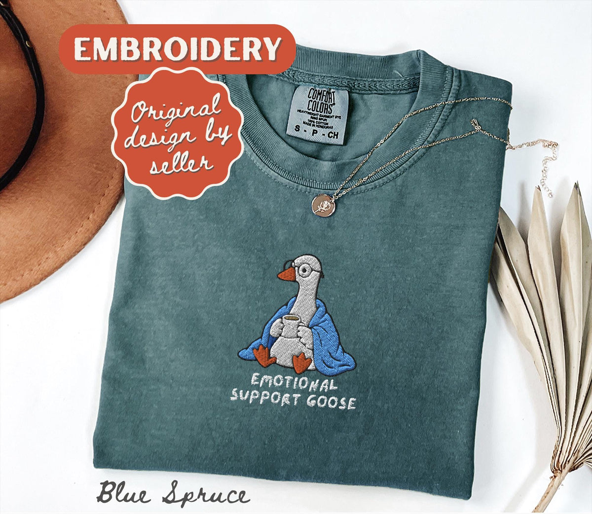 Emotional Support Goose Shirt, Silly Goose Therapist Top, Funny Mental Health Tee, School Counselor Gift